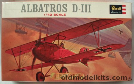 Revell 1/72 Albatros D-III, H629-49 plastic model kit